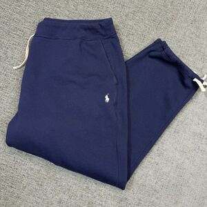 Polo Ralph Lauren Sweatpants Men's 3XB Big Navy Blue Fleece Ankle Adjust Pony